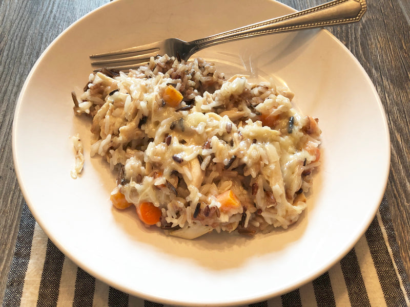 Cheesy Chicken and Wild Rice Casserole