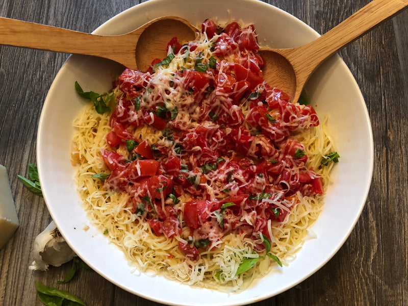 Angel Hair Pasta with Tomatoes And Basil