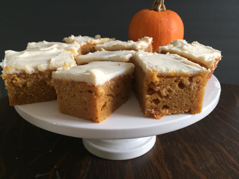 Gluten Free Pumpkin Bars With Cream Cheese Icing